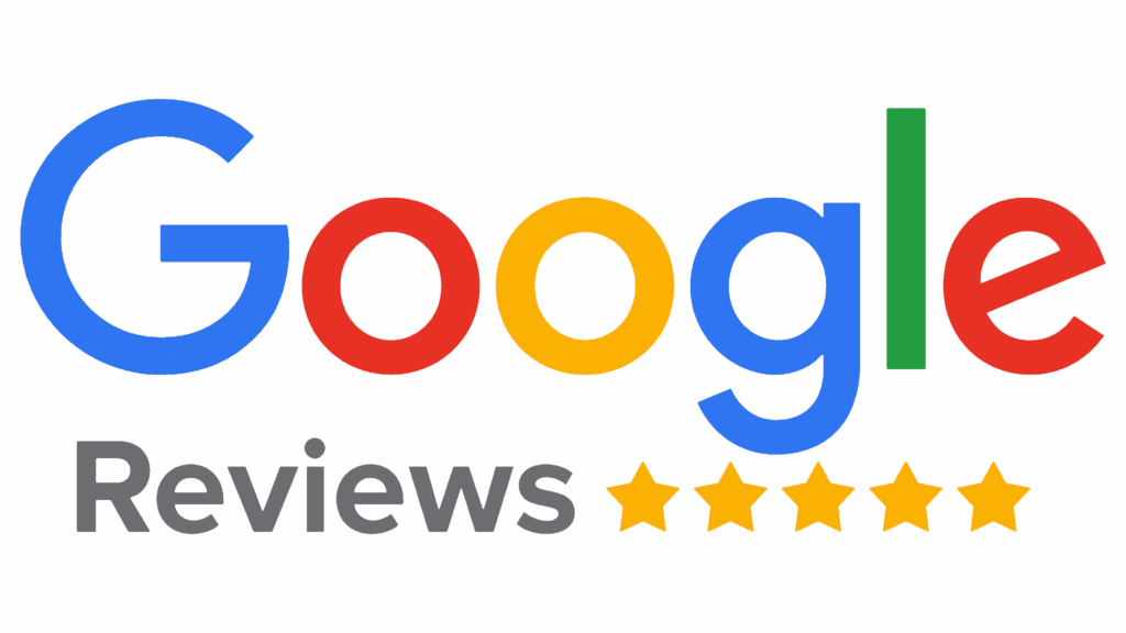 Google Reviews logo with five gold stars